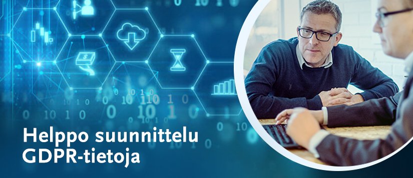 Helppo suunnittelu GDPR-tietoja