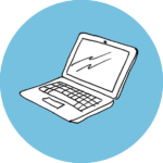 laptop blue