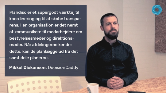 Mikkel fra DecisionCaddy fortæller om mødeplanlægning og årshjulet.