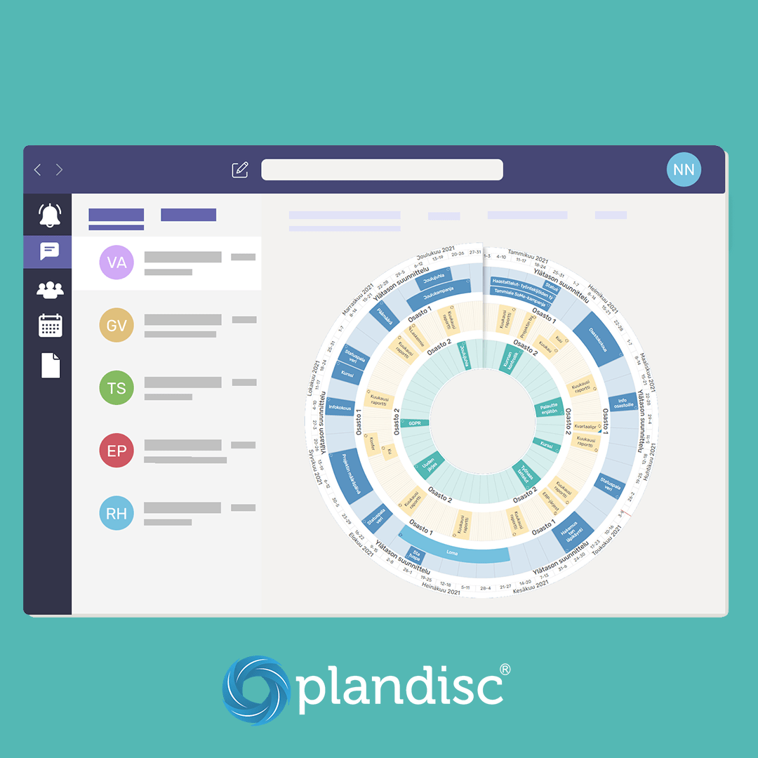 Plandisc integratie met Microsoft Teams.